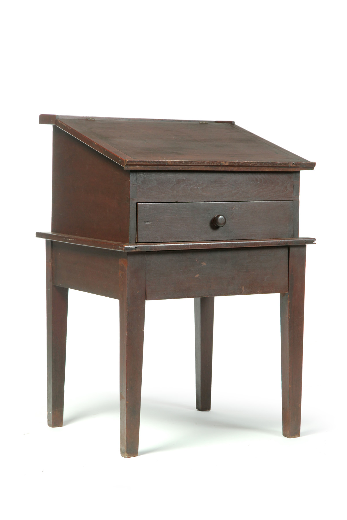 Appraisal: AMERICAN CLERK'S DESK Mid th century walnut with poplar secondary