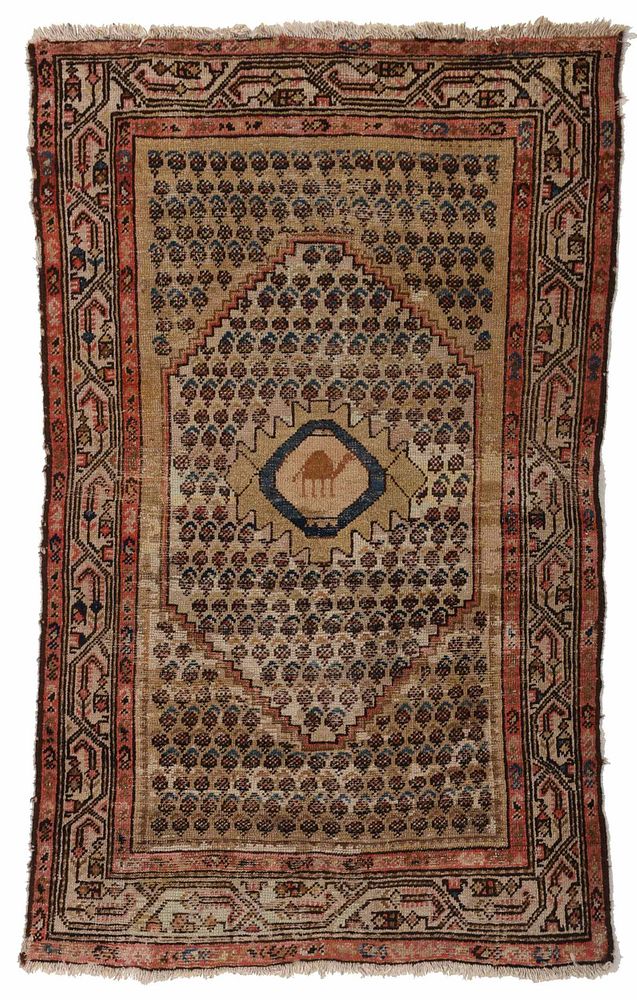 Appraisal: Turkish Rug early to mid th century ivory field with