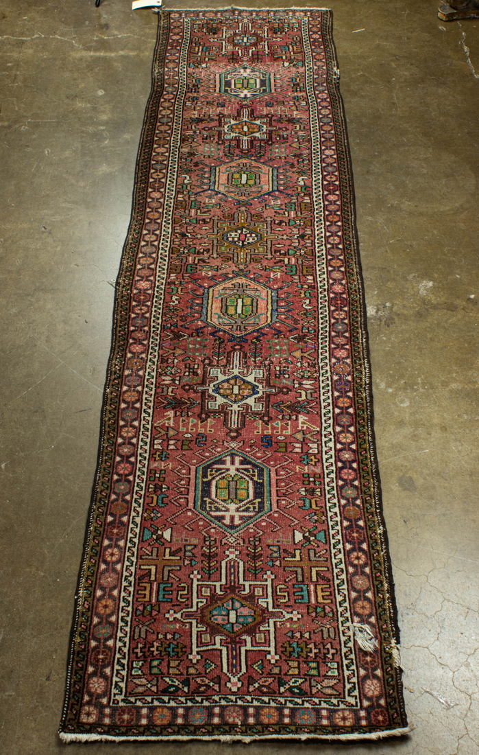 Appraisal: A PERSIAN HAMADAN RUNNER A Persian Hamadan runner ' x