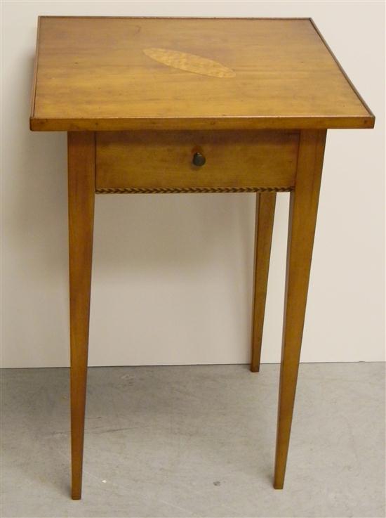 Appraisal: Single drawer stand American early th C square top with