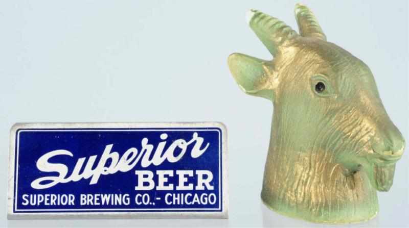 Appraisal: Lot of Beer Tap Markers Both are rare Includes one