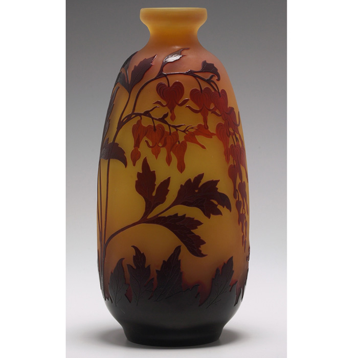 Appraisal: Exquisite Gall eacute vase large and beautiful shape with a