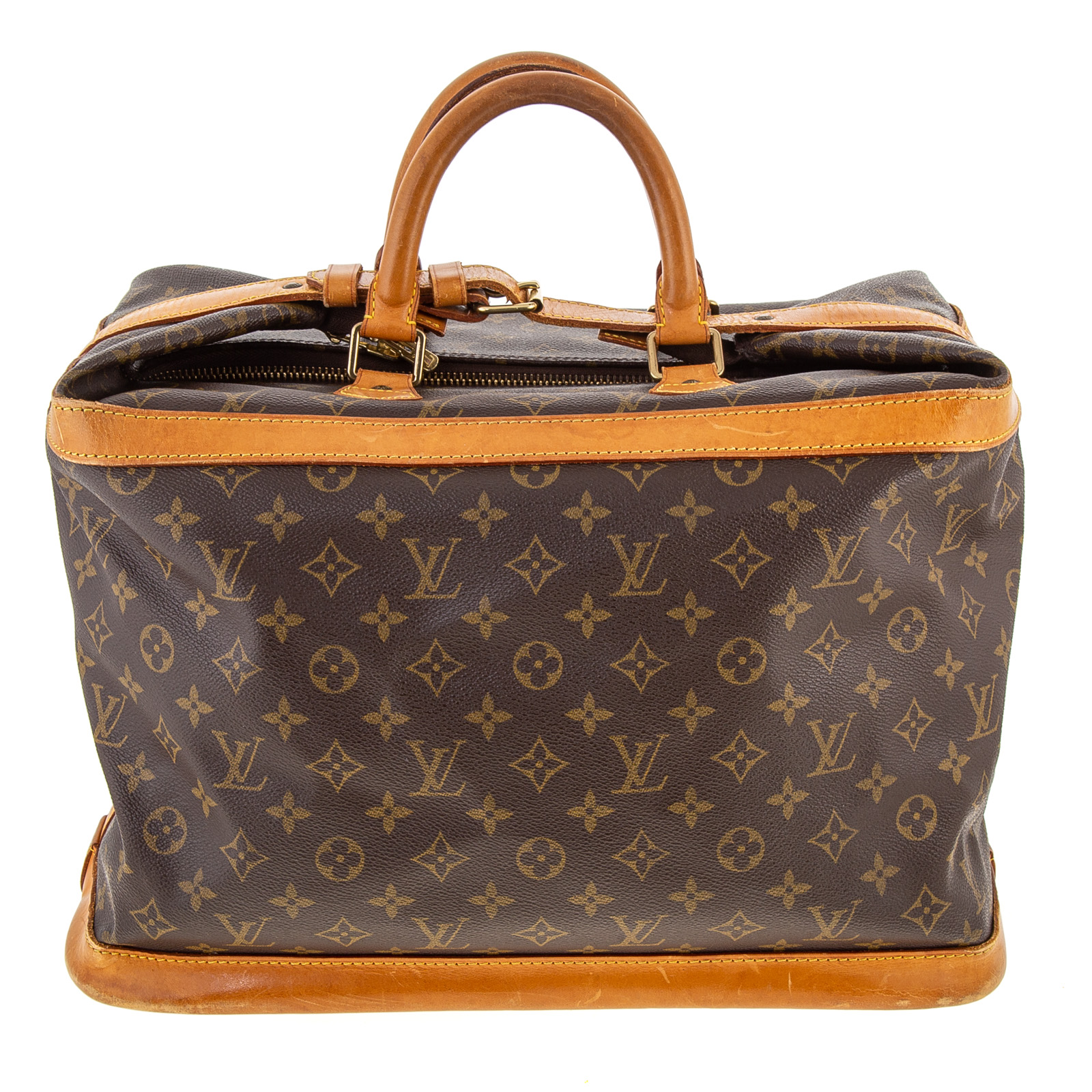 Appraisal: A LOUIS VUITTON CRUISER A brown and tan Monogram coated