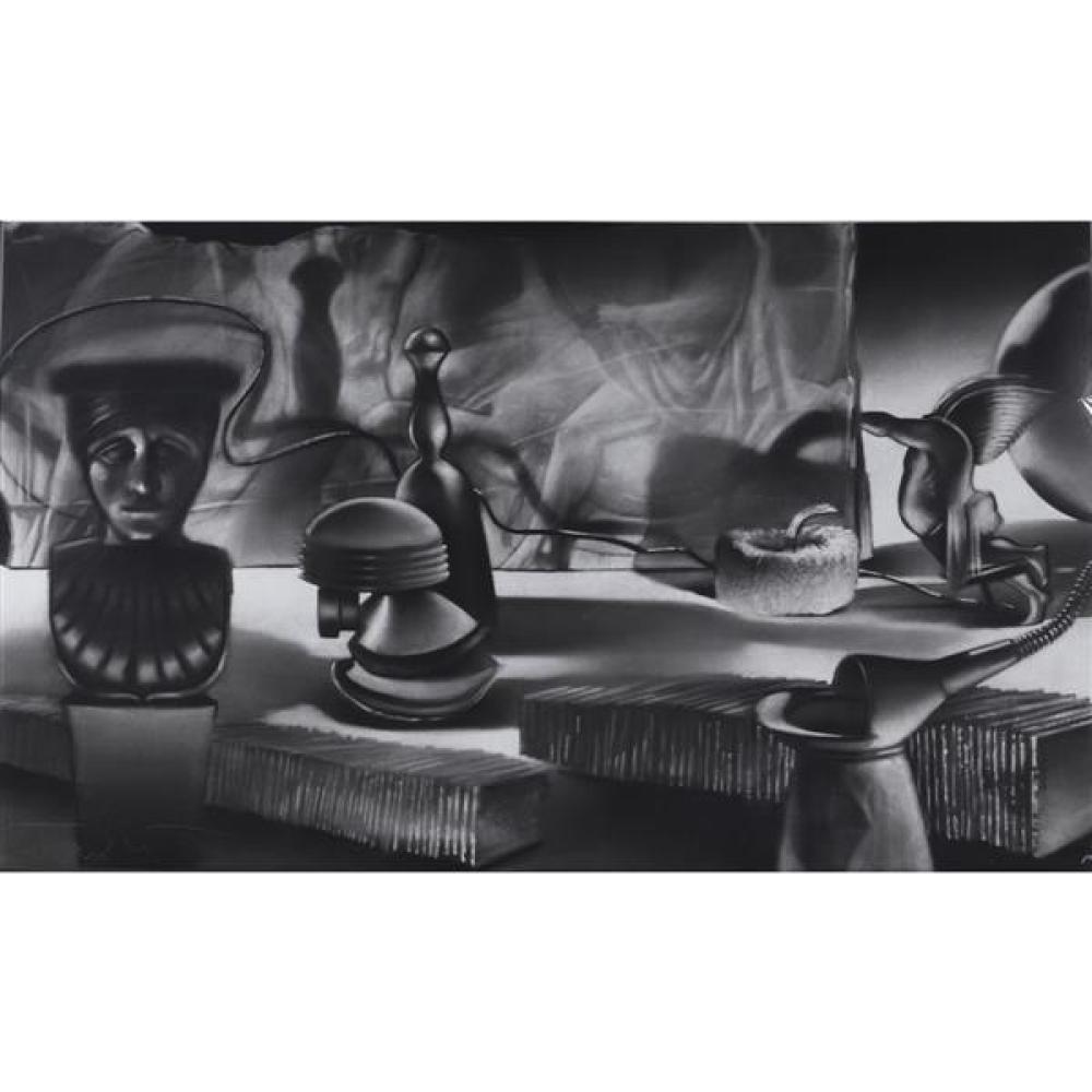 Appraisal: TULA TELFAIR AMERICAN B THE DEBATE LARGE SCALE CHARCOAL MIXED