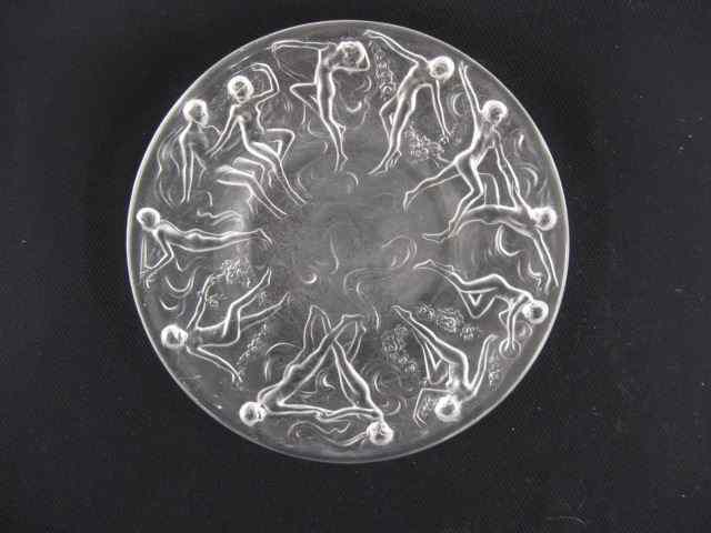 Appraisal: Set of Consolidated Glass ''Dancing Nudes'' plates frosted in style