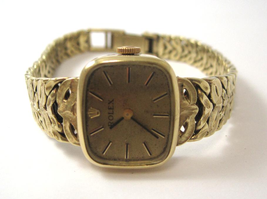 Appraisal: LADIES KARAT GOLD ROLEX WRISTWATCH small cocktail party size having