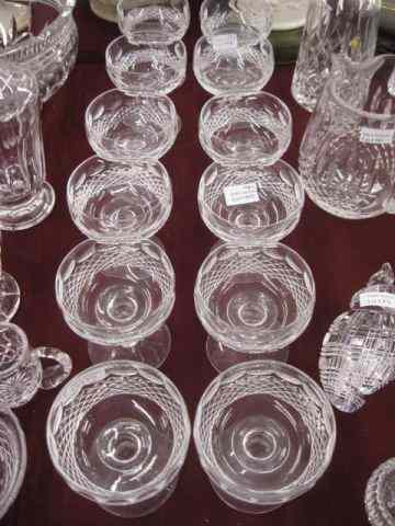 Appraisal: Set of Waterford ''Coleen'' Crystal Champagnes '' signed excellent