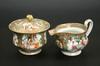 Appraisal: CREAM AND SUGAR BOWL - th c rose medallion cream