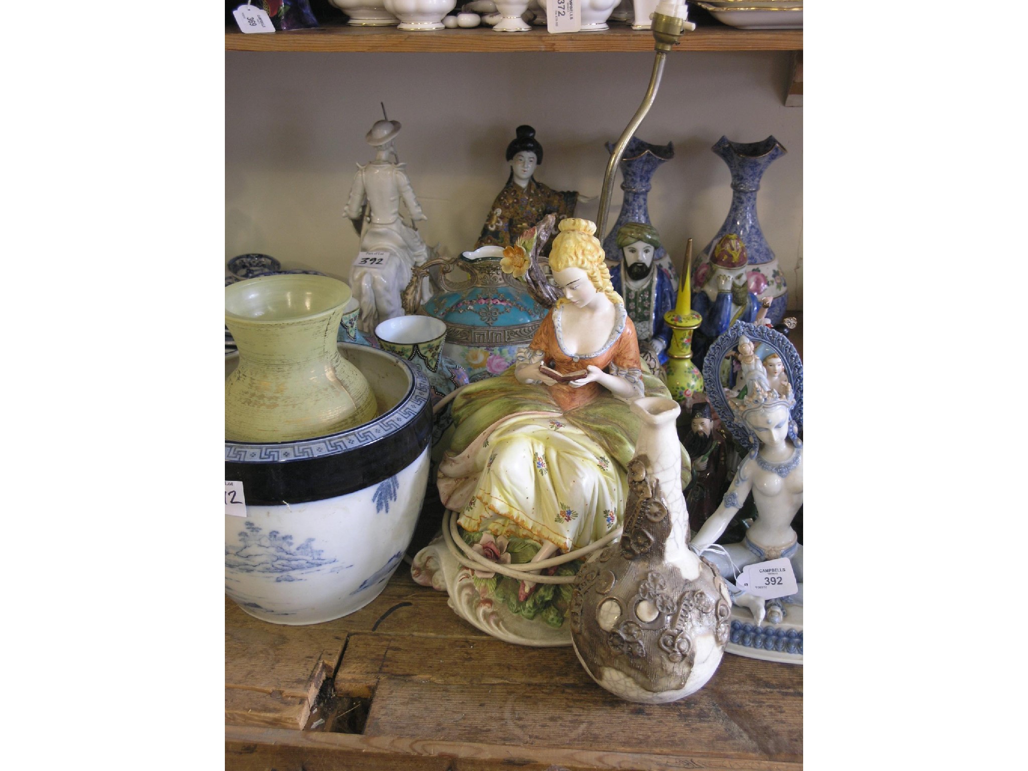 Appraisal: A Lladro figure seated Eastern goddess in and an assortment