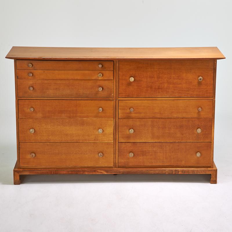 Appraisal: T H ROBSJOHN GIBBINGS WIDDICOMB Large cabinet with drop-front desk