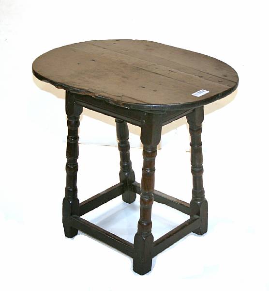 Appraisal: An English oak joint stool late th century height in