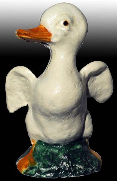 Appraisal: Cast Iron Hubley Duck Still Bank Description No-trap version Beautiful