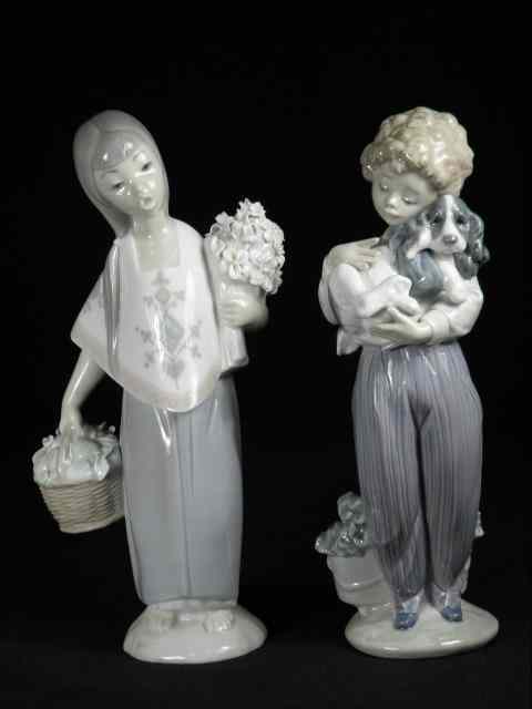 Appraisal: Lot of two Lladro Spanish porcelain figurines Includes ''My Buddy''