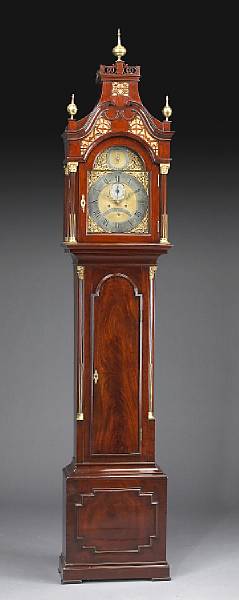 Appraisal: A George III mahogany tall case clock William Withers London