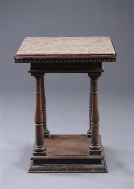 Appraisal: ITALIAN CLASSICAL SIDE TABLE late th early th century walnut