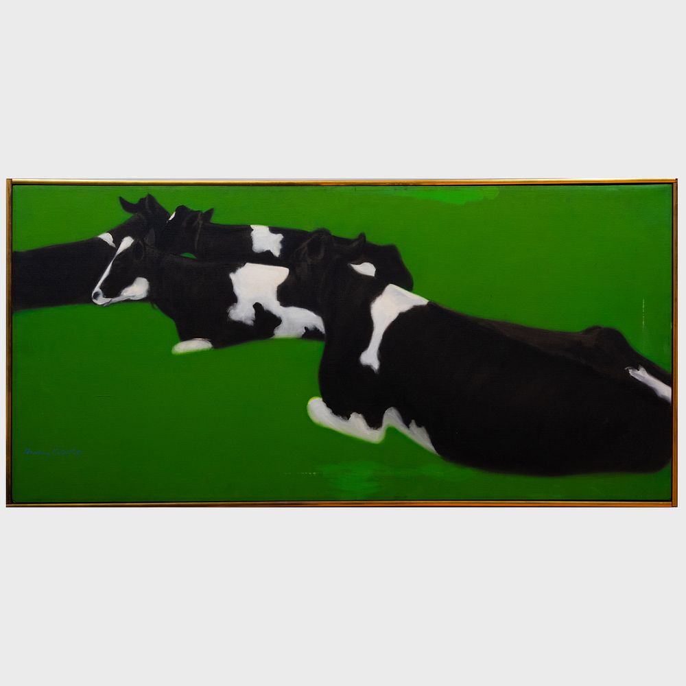 Appraisal: Henry Koehler - Cow Pattern IV Oil on canvas signed