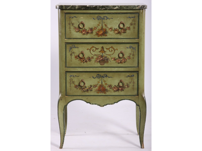 Appraisal: Louis XV Style Vernis Martin Lingerie Chest early th c