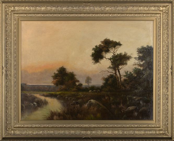 Appraisal: Jack M Ducker British fl - Sunset Over a Tranquil