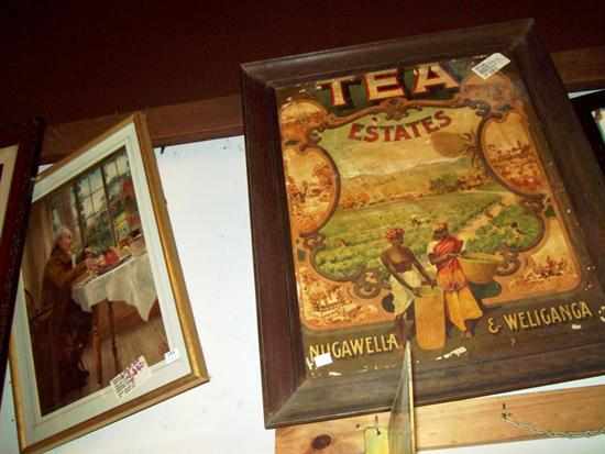 Appraisal: ONE FRAMED PEARS PRINT AND ONE FRAMED TEA POSTER