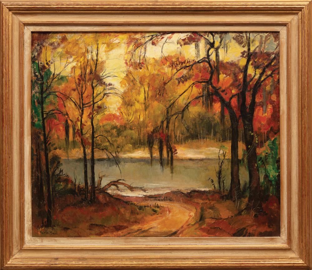 Appraisal: Marie Atkinson Hull American Mississippi - Fall Landscape along the