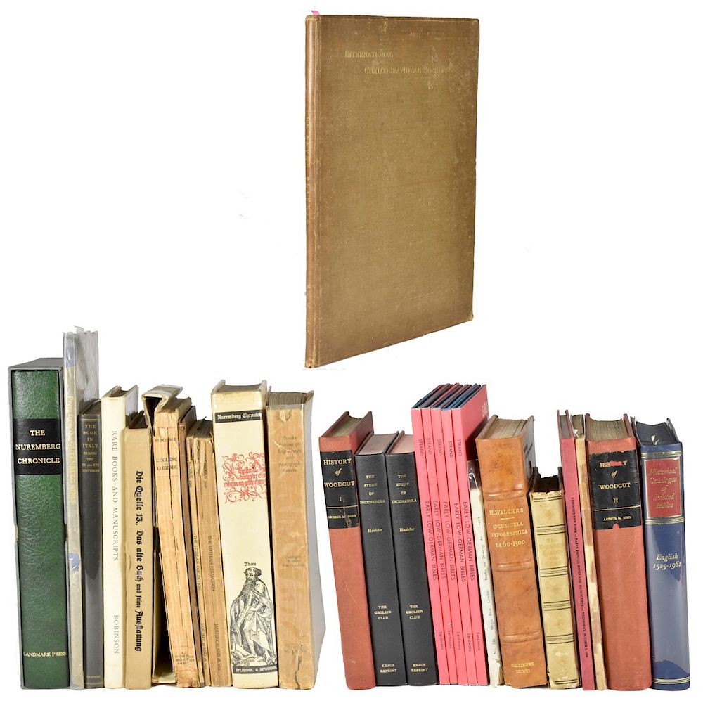 Appraisal: Large Group Books about Early Printing Large group of books