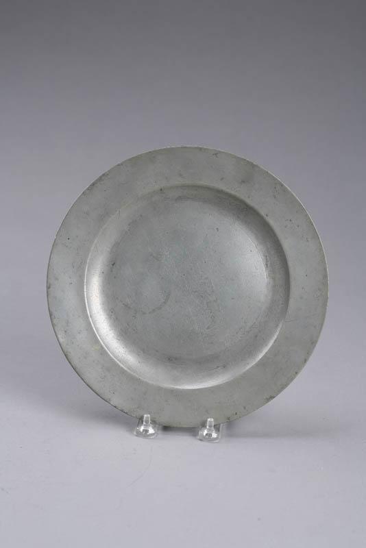 Appraisal: PEWTER PLATE Faint touch for Cornelius Bradford New York City