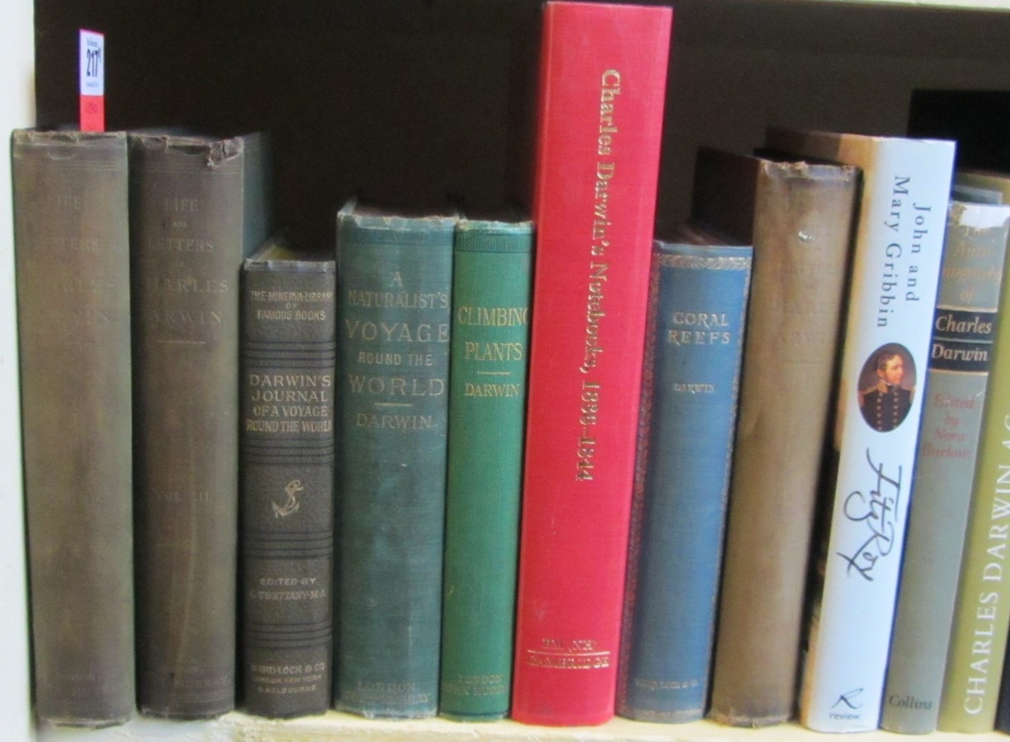 Appraisal: DARWIN - a selection of books by about Charles Darwin