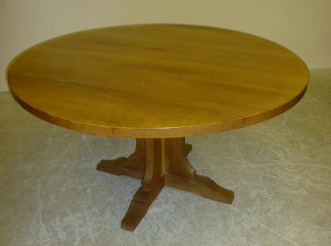 Appraisal: AN OAK DINING TABLE by Malcolm Foxman Pipes of circular