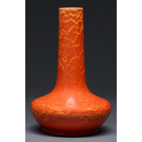 Appraisal: A Pilkingtons Royal Lancastrian bottle vase c in the Orange