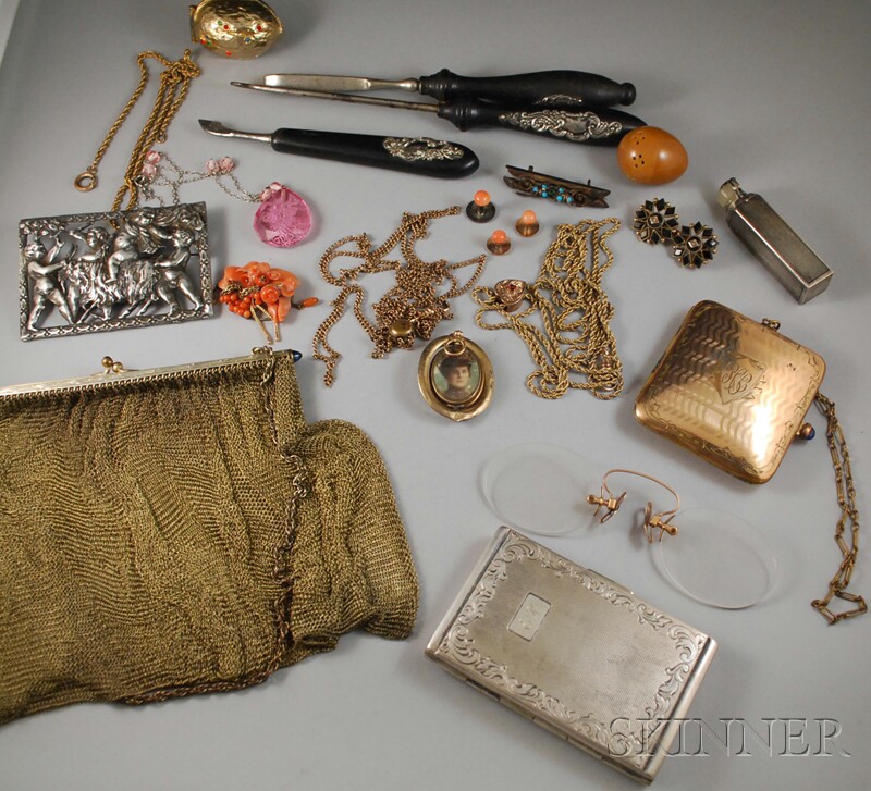 Appraisal: Group of Victorian Jewelry and Accessories including a set of