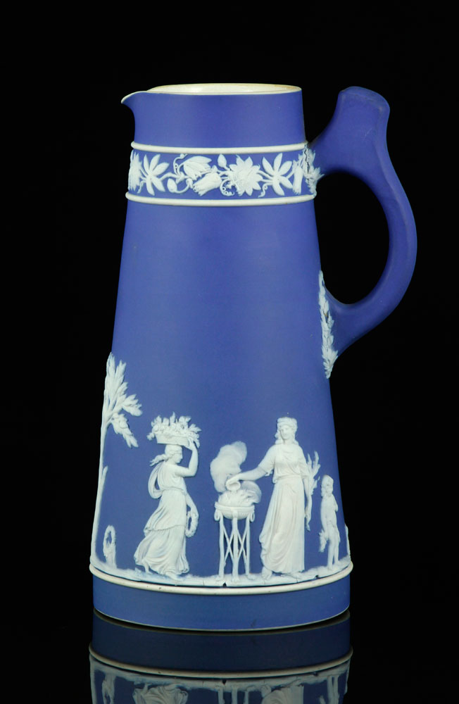 Appraisal: - Wedgwood Jasperware Pitcher Wedgewood Jasperware water pitcher h Provenance