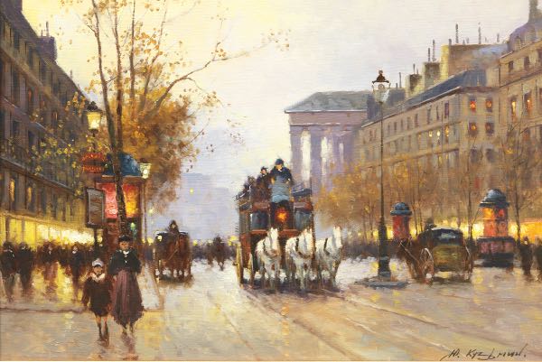 Appraisal: YURI KUZMIN RUSSIAN B x La Place de la Madeleine