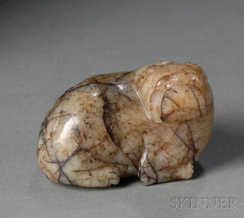 Appraisal: Jade Animal China Sung period th- th century gray jade