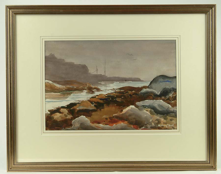 Appraisal: WILLIAM J DOW American - PEGGY S COVE Watercolor of