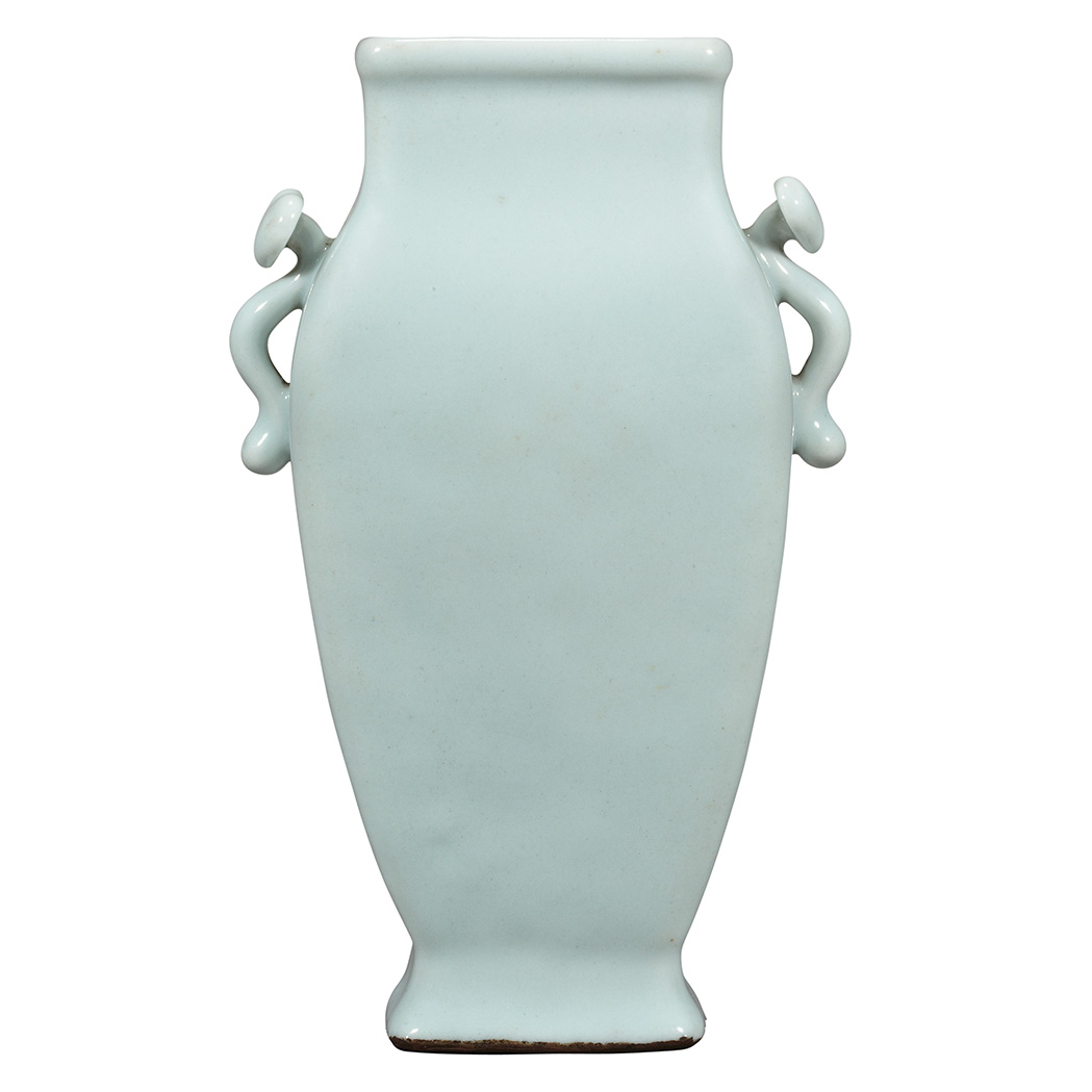 Appraisal: Chinese Celadon Glazed Porcelain Vase Qianlong Mark and of the