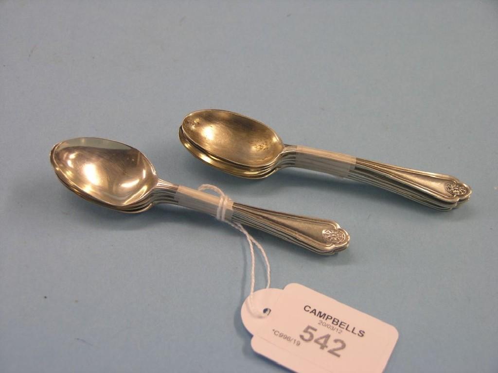 Appraisal: A set of ten silver coffee spoons London