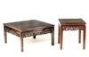 Appraisal: STANDS - Lot of two solid rosewood Chinese export stands