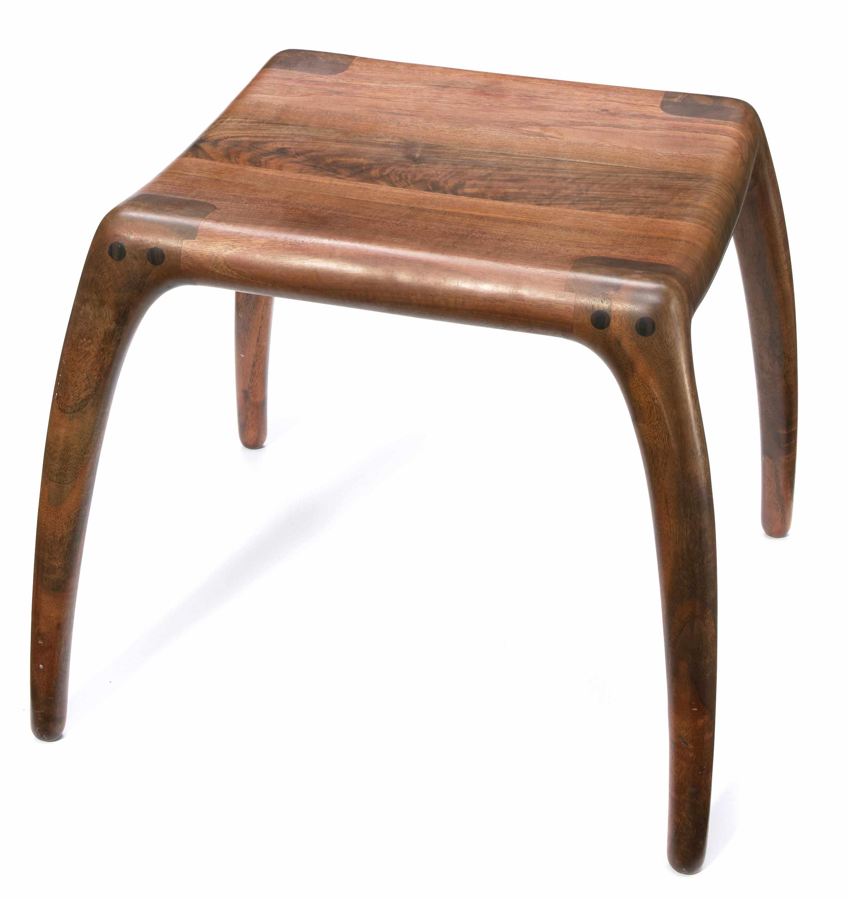 Appraisal: A Richard Pohlers walnut stool height in width in depth