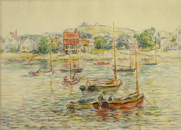 Appraisal: Reynolds Beal American - Rockport Harbor signed and dated 'Reynolds