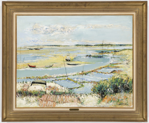 Appraisal: YOLANDE ARDISSONE French b Presqu' le de Quiberon oil on