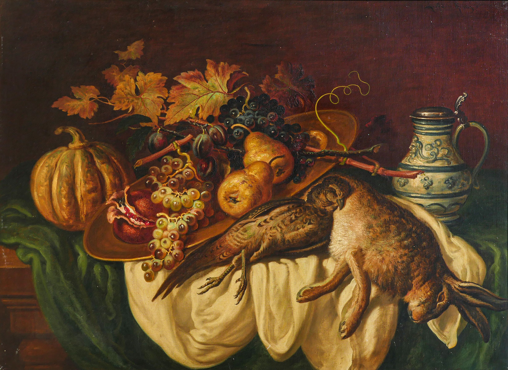 Appraisal: KUNZ Adam Germany Austria - Still Life with Dead Bird