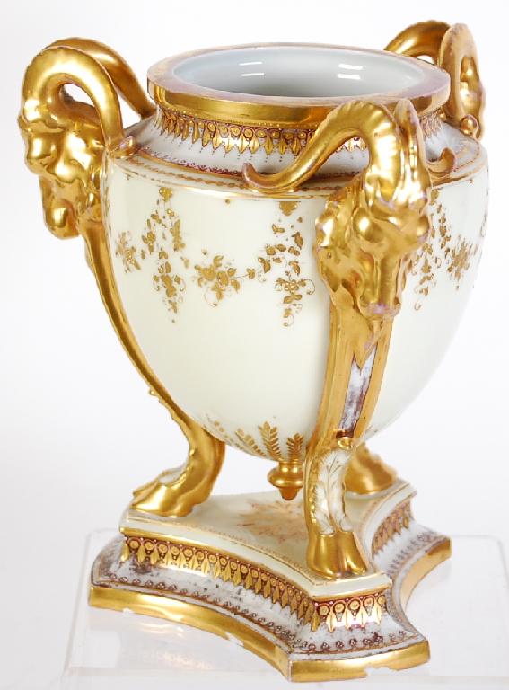 Appraisal: LATE NINETEENTH EARLY TWENTIETH CENTURY CONTINENTAL PORCELAIN VASE the ovoid