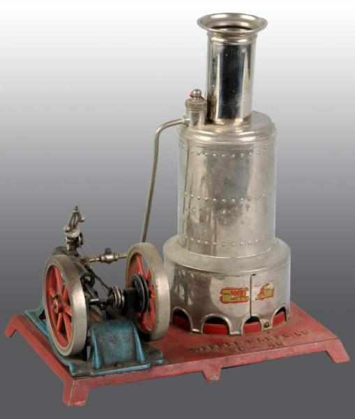 Appraisal: Weeden Vertical Steam Engine With Double Flywheel Description This toy