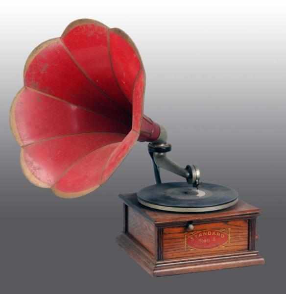 Appraisal: Standard Model A Talking Record Machine with Horn Description Working