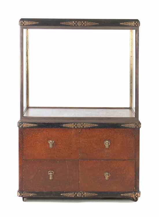 Appraisal: A Neoclassical Style Gilt Bronze Mounted Vitrine of rectangular form