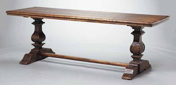 Appraisal: An Elm Refectory Table in the Italian Renaissance Style the