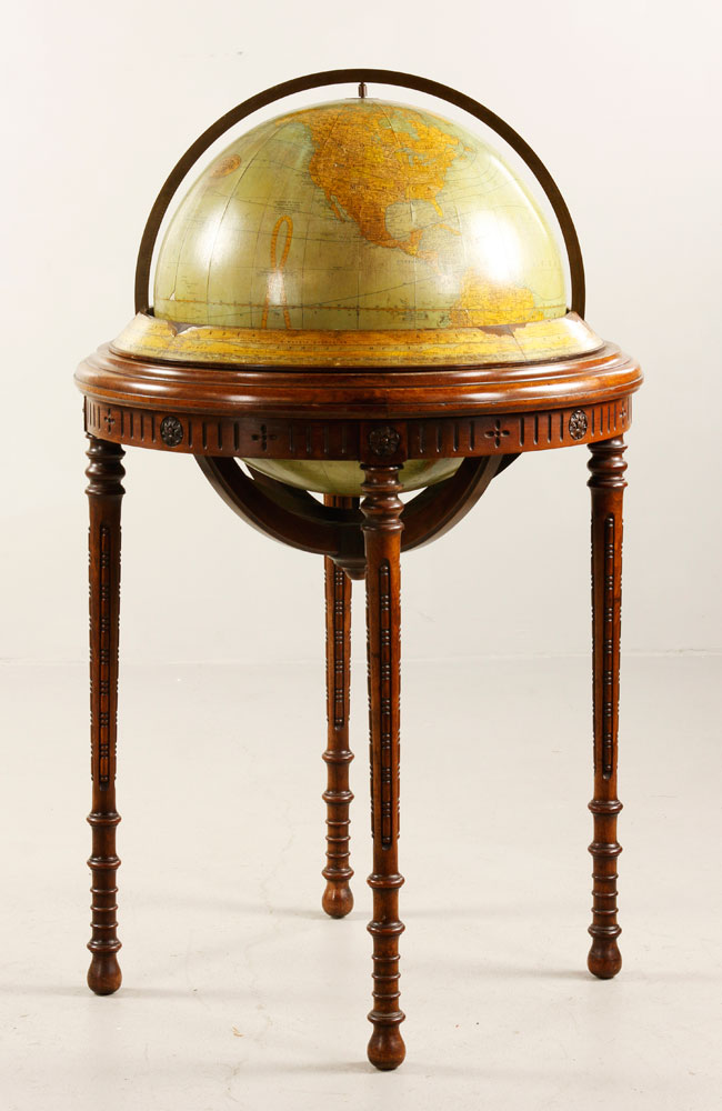 Appraisal: - Rand McNally Terrestrial Globe Rand McNally terrestrial globe on