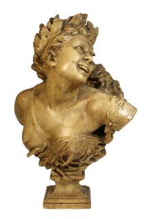 Appraisal: Sculpture Jean Jean-Baptiste Carpeaux French - Bacchante aux Roses figural