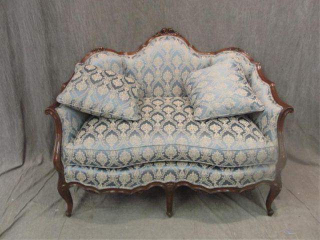 Appraisal: Louis XV Style Upholstered Loveseat From a White Plains home