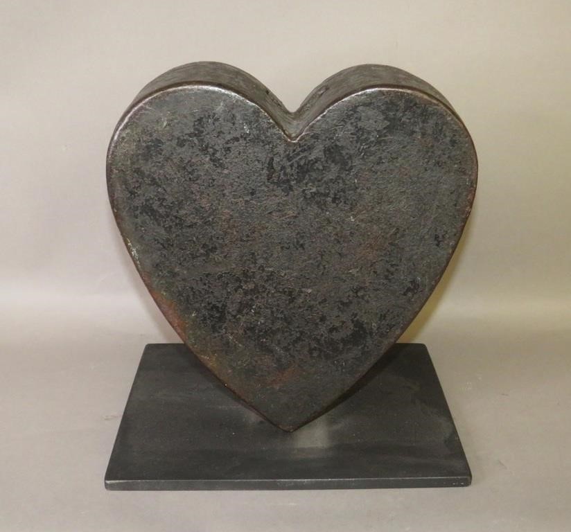 Appraisal: RARE UNSIGNED HEART SHAPED WINDMILL COUNTERWEIGHTca late th century heavy